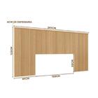 Conjunto Quarto Cabeceira Queen Casal Ripada Com 2 Mesas De C