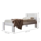 Conjunto Quarto Cama Com Mesa Shiva Branco Flex Rosa/azul Com