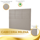 Conjunto Quarto Casal Cabeceira 138 Cm E Cama Pet Em Material