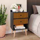 Conjunto Quarto Casal Cabeceira Estofada Cama Box 1,40 E Kit