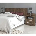 Conjunto Quarto Casal Cabeceira Extensível E Guarda-roupa 6 P