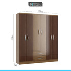 Conjunto Quarto Casal Completo Guarda Roupa Armário Cômoda Ca