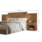 Conjunto Quarto Casal Completo Zeus Naturale