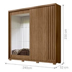 Conjunto Quarto Casal Completo Zeus Naturale