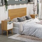 Conjunto Quarto Com 2 Mesas De Cabeceira E Cabeceira Casal 14