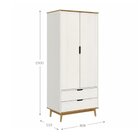 Conjunto Quarto Com Armário 2 Portas 2 Gavetas E Cômoda 3 Gav