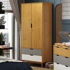 Conjunto Quarto Com Armário 2 Portas 2 Gavetas E Cômoda 3 Gav