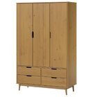 Conjunto Quarto Com Guarda-roupa 3 Portas 4 Gavetas E Cômoda