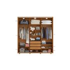 Conjunto Quarto Com Guarda-roupa Casal E Cabeceira Luminare A