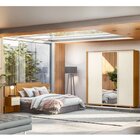 Conjunto Quarto Com Guarda-roupa Casal E Cabeceira Luminare A