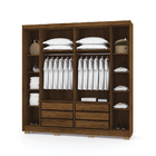 Conjunto Quarto Completo Com Espelho Itachi Imbuia Rústico