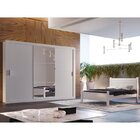 Conjunto Quarto Completo Guarda Roupa Com Espelho 3 Portas 1