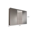 Conjunto Quarto Completo Guarda Roupa Com Espelho 3 Portas 1