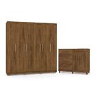 Conjunto Quarto Completo Itachi Imbuia Rústico