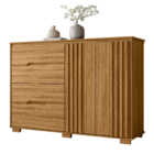 Conjunto Quarto Completo Leicester Freijó Cinza