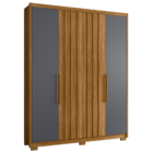 Conjunto Quarto Completo Leicester Freijó Cinza