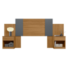 Conjunto Quarto Completo Leicester Freijó Cinza