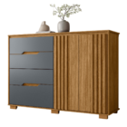 Conjunto Quarto Completo Liverpool Freijó Cinza