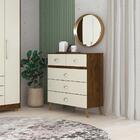 Conjunto Quarto Completo Madara Imbuia Champanhe