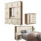 Conjunto Quarto Completo Roma Jatoba Areia