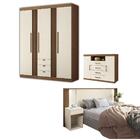 Conjunto Quarto Completo Viena Jatoba Areia