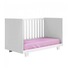 Conjunto Quarto De Bebê 100% Mdf Com Berço Mini Cama E Cômoda