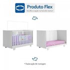 Conjunto Quarto De Bebê 100% Mdf Com Berço Mini Cama E Cômoda