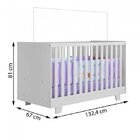 Conjunto Quarto De Bebê 100% Mdf Mini Berço E Cômoda 1 Porta