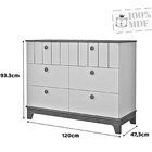 Conjunto Quarto De Bebê 1 Berço 1 Cômoda 6 Gavetas Chantilly