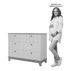 Conjunto Quarto De Bebê 1 Berço 1 Cômoda 6 Gavetas Chantilly