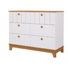 Conjunto Quarto De Bebê 1 Berço 1 Cômoda 6 Gavetas Chantilly