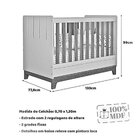 Conjunto Quarto De Bebê 1 Berço 1 Cômoda 6 Gavetas Chantilly