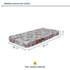 Conjunto Quarto De Bebê  100% Mdf Mini Berço Com Colchão E Cô