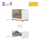 Conjunto Quarto De Bebê Berço 2 Em 1 E Cômoda Sophia Espresso