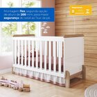 Conjunto Quarto De Bebê Berço 2 Em 1 E Cômoda Yuri Branco/jeq