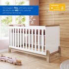 Conjunto Quarto De Bebê Berço 2 Em 1 E Guarda-roupa Yuri Bran