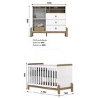 Conjunto Quarto De Bebê Berço E Cômoda Ternura Branco/jequiti