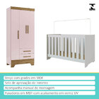 Conjunto Quarto De Bebê Colorir Guarda Roupas 3 Portas E Berç