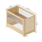 Conjunto Quarto De Bebê Com Berço, Cômoda E Prateleira Com Ca