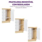 Conjunto Quarto De Bebê Com Berço, Cômoda E Prateleira Com Ca