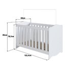 Conjunto Quarto De Bebê Com Berço, Cômoda, Guarda-roupa, Prat