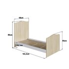 Conjunto Quarto De Bebê Com Berço, Cômoda, Guarda-roupa, Prat