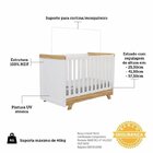 Conjunto Quarto De Bebê Com Guarda Roupa E Berço Kakau Retrô