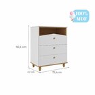 Conjunto Quarto De Bebê Completo Berço 2 Em 1 Cômoda Estante