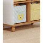 Conjunto Quarto De Bebê Completo Berço 2 Em 1 Cômoda Estante