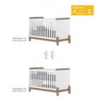 Conjunto Quarto De Bebê Completo Berço 2 Em 1, Guarda-roupa E