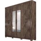 Conjunto Quarto De Casal 1 Guarda Roupa Com Espelho Clara 1 C