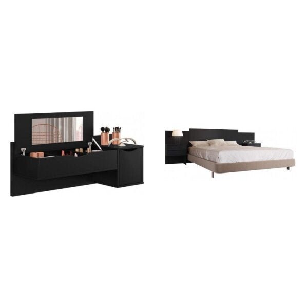 Conjunto Quarto De Casal Cabeceira Extensível E Penteadeira C