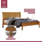 Conjunto Quarto De Casal Cama 140cm E Cômoda 5 Gavetas Com Sa