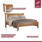 Conjunto Quarto De Casal Cama 140cm E Mesa De Cabeceira 3 Gav
